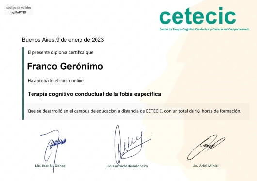 certificado profesional de franco geronimo