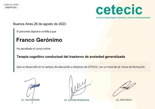 certificado profesional de franco geronimo